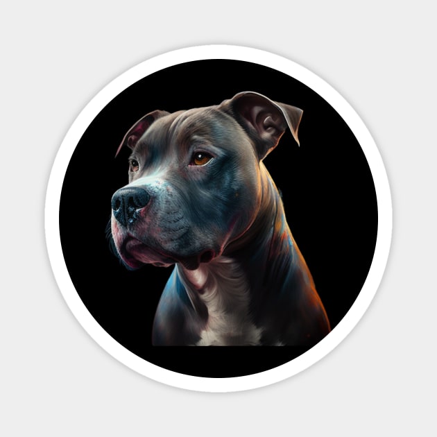 Blue Nose Pitbull True Spirit Magnet by IamActiveDog
